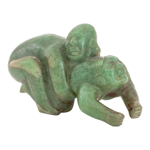 Olmec Pre-Columbian Jade Erotic Sculpture For Sale