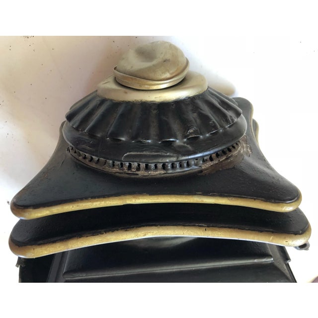19th C. Antique Italian Carriage Lantern For Sale - Image 9 of 10