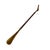 Vintage Long Shoe Horn With Sculptural Brass Leg Handle & Wood Shaft For Sale - Image 4 of 4