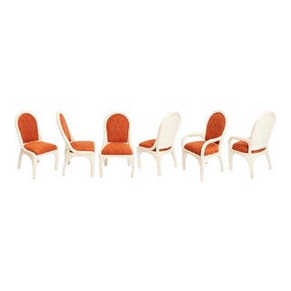 1980s Betty Cobonpue Sculptural Split Reed Rattan Dining Chairs - Set of 6 For Sale