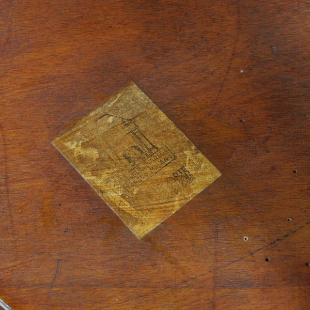 Tan Art Deco Walnut Veneer Coffee Table by Osvaldo Borsani for Atelier Borsani Varedo, 1930s For Sale - Image 8 of 9