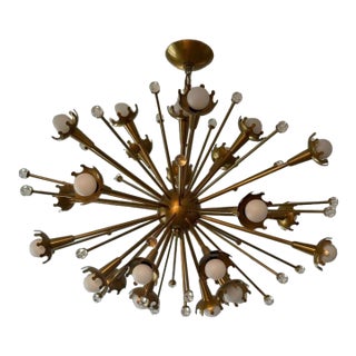 Jonathan Adler Small Brass Sputnik Chandelier For Sale