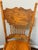 Wood Vintage Carved Solid Oak Pressed-Back Dining Chairs – Captain & Side Chair Pair For Sale - Image 7 of 9