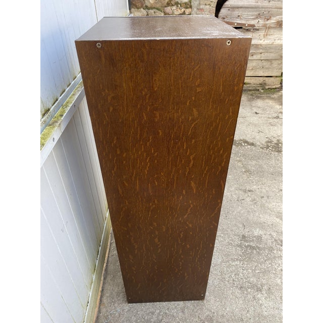 Oak Roll-Top Filing Cabinet, 1970s For Sale - Image 11 of 17