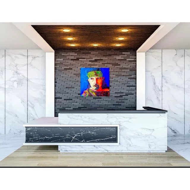 Modern Pop Art Portrait (Original Oil Painting) For Sale - Image 4 of 6