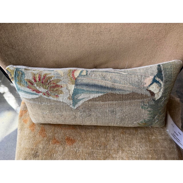 17th Century 17th Century Brussels Tapestry Pillow With Baroque For Sale - Image 5 of 6