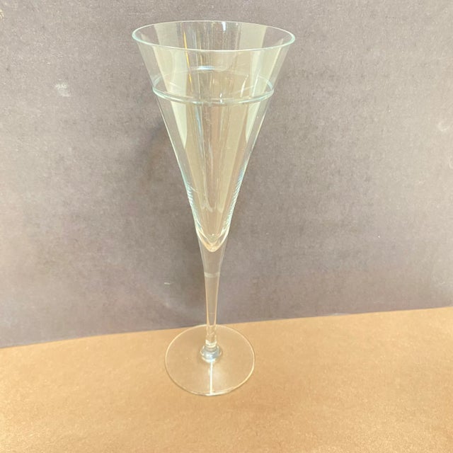 Modern Calloway Champagne Flutes - Set of 4 For Sale - Image 3 of 9