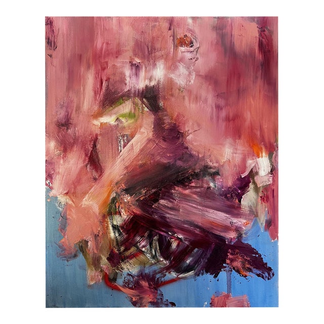 Contemporary Abstract Oil and Acrylic on Canvas "Skynet" by Tommaso Fattovich For Sale