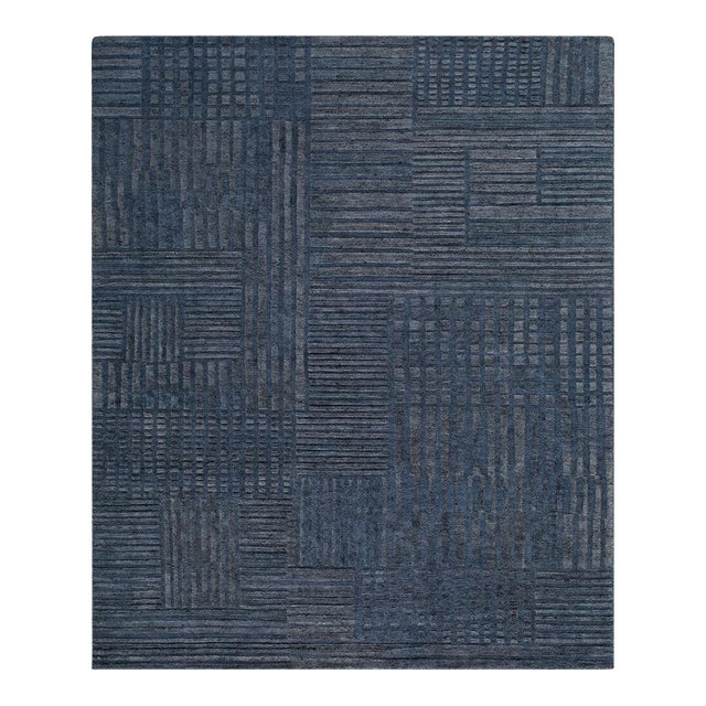 Bergamo Handmade Rug Slate 2x3 For Sale