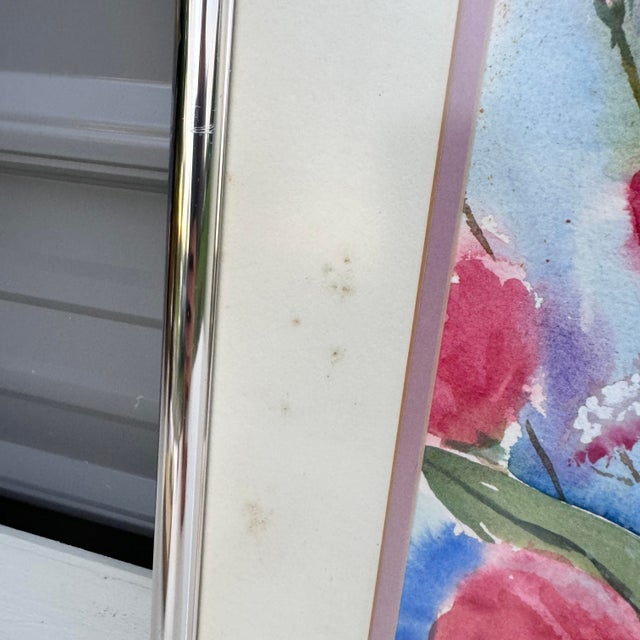 1990s Floral Watercolor by Bruce Krucke For Sale In Columbia, SC - Image 6 of 11