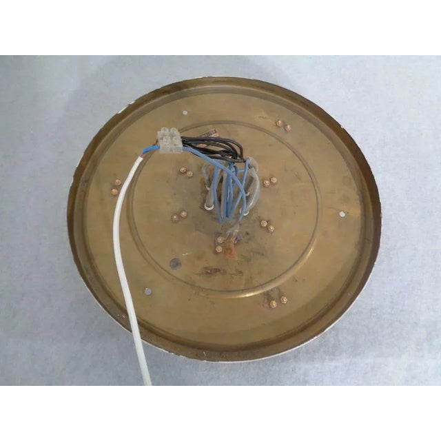 Large Gilded Brass and Crystal Glass Ceiling Lamp by Ernst Palme for Palwa, 1960s For Sale - Image 11 of 18