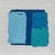 "4 Blues on White" Little Abstract Colorfield Painting For Sale