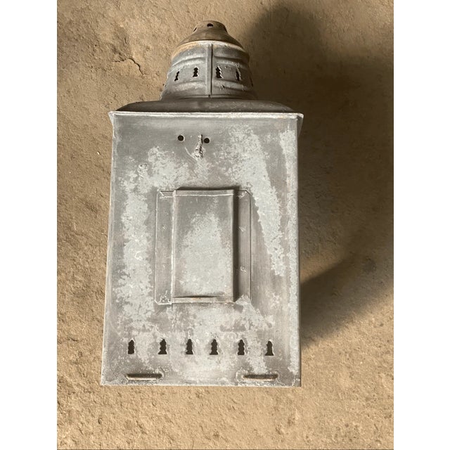 Industrial Antique Industrial Style Wall Lantern Frame - a Pair For Sale - Image 3 of 8