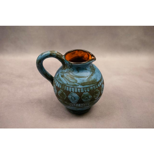 Glazed Earthenware Pitcher by Jérôme Massier Fils / Alain Maunier, Vallauris, France, 1960-1980 For Sale - Image 11 of 18