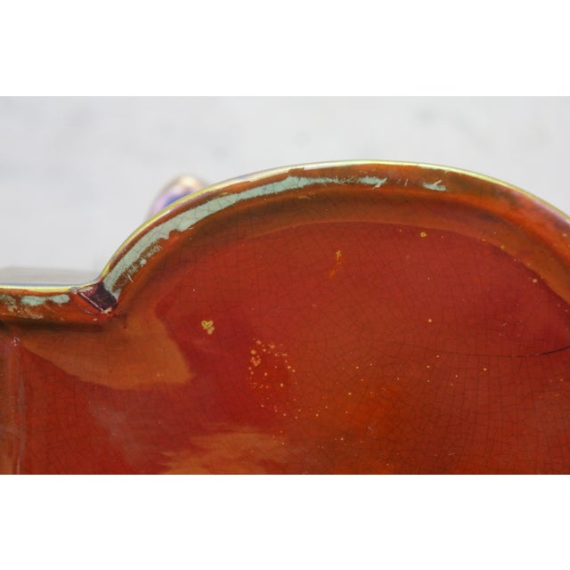 1906 Antique Art Nouveau Zsolnay Pécs Hungary Eosin Glazed Children Figure 10" For Sale - Image 14 of 14