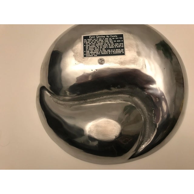 Modern Pintel Collection by Towle Chip and Dip For Sale - Image 3 of 5