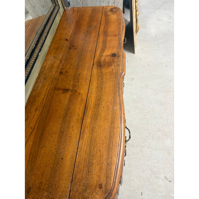 18th Century French Louis XV Provincial Walnut Commode, 18th Century For Sale - Image 5 of 9