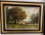 19th century British pastoral landscape painting with a flock of sheep by Andrew Millrose Painting is oil on canvas and...