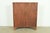 R. J. Horner Style Antique American Empire Carved Tiger Oak Double Bookcase Cabinet With Leaded Glass Doors, Circa 1890s For Sale - Image 13 of 14