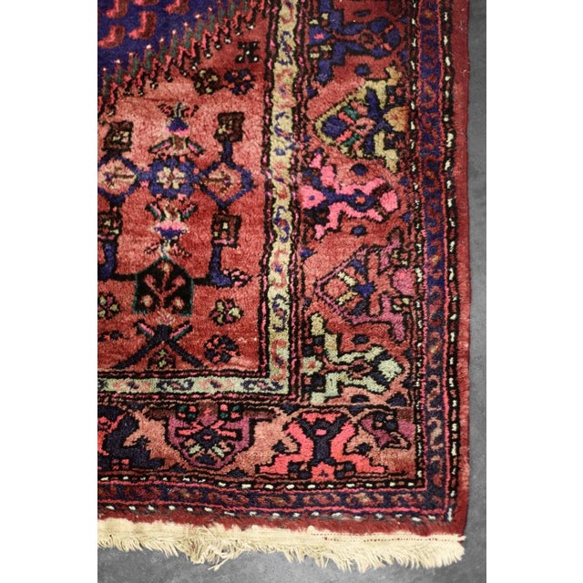 Vintage Hand-Woven Oriental Hamadan Rug, 1960s For Sale - Image 9 of 18