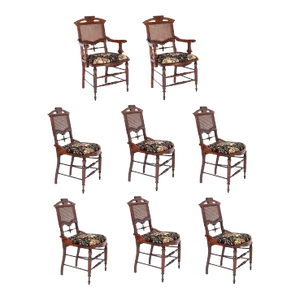 Set of Eight Victorian Dining Chairs