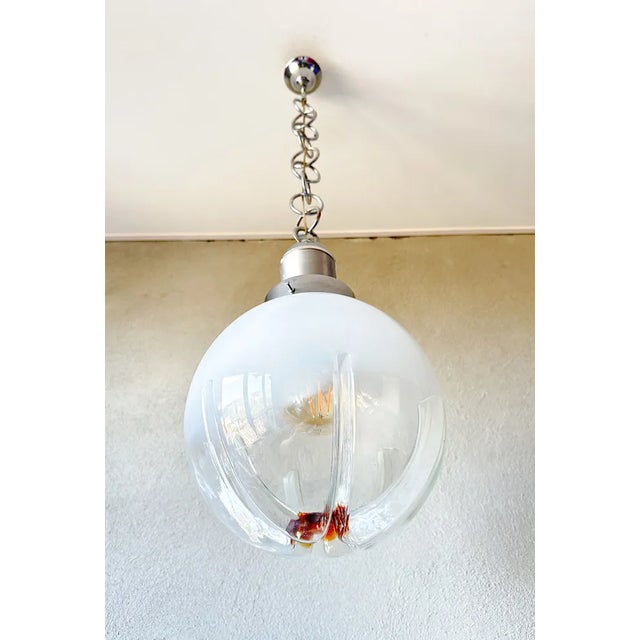 Glass Vintage Murano Lamp from Mazegga For Sale - Image 7 of 11