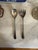 Vintage Italian Silverplate Serving Spoon and Fork Aep Zing Italy Mid Century Tableware For Sale - Image 4 of 8