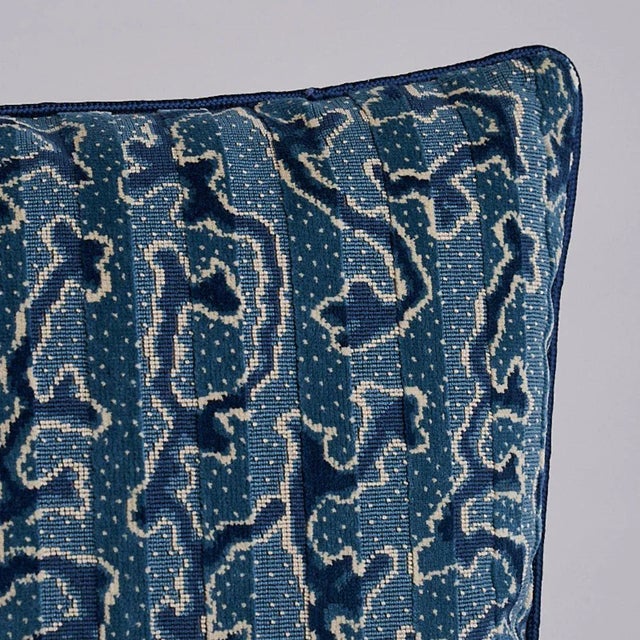 This pillow features Corail Velvet by Timothy Corrigan for Schumacher. This freeform coral pattern by designer Timothy...