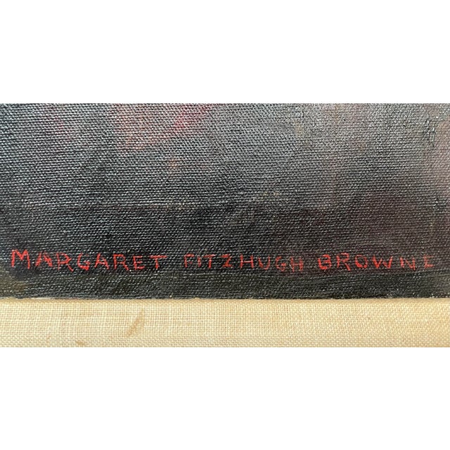 Early 20th Century “The Mandarin Robe” Portrait Oil Painting on Canvas by Margaret Fitzhugh Browne, Circa 1920 For Sale - Image 5 of 7