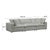 Wood Cali Slate Performance Fabric Modular Sofa For Sale - Image 7 of 8