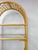 Vintage Arched Rattan Wicker Bamboo Shelf Hollywood Regency Coastal 5 Shelves For Sale In Tampa - Image 6 of 15