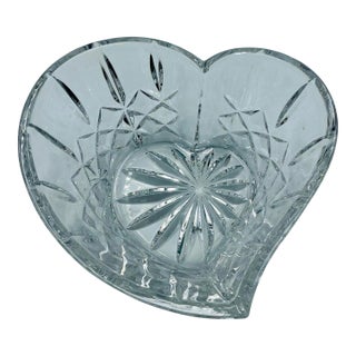 Late 20th Century Waterford Crystal Sweetheart Candy/Trinket Bowl For Sale