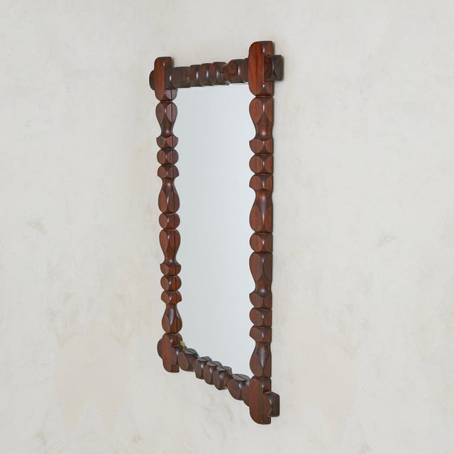 Swedish Pine Wall Mirror by Glas Mäster Markaryd No .02, 1970s For Sale - Image 18 of 18