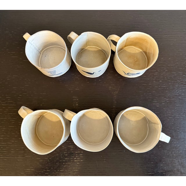 BDDW Hand-Painted Ceramic Mugs by Tyler Hays - Set of 6 For Sale - Image 17 of 18