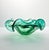 1960s Mid-Century Murano-Style Sommerso Emerald Green Flared Scalloped Bowl For Sale In Dallas - Image 6 of 10