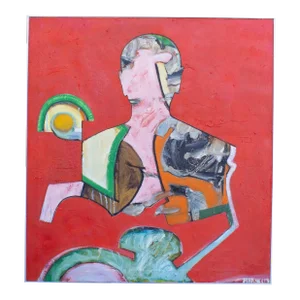 Abstract Oil on Canvas Painting by James L. Bruch