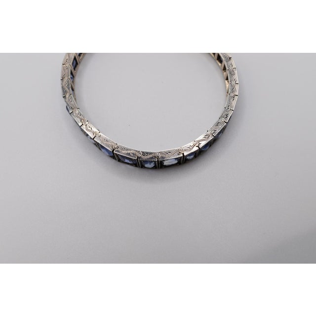 Early 20th Century Sapphire Bracelet For Sale - Image 4 of 5