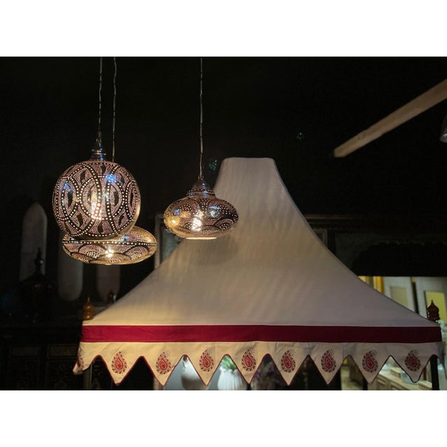 Islamic Amat Moorish Sphere Pendant Lantern For Sale - Image 3 of 10
