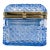 Blue Cut Glass With Silver Plated Trim Cache Box For Sale