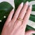Contemporary Art Nouveau Ring 18K Gold and Diamond Decor for Women, Size 8 For Sale - Image 3 of 8