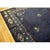 Art Deco 1920s Antique Navy Blue Vase Floral Deco Antique Chinese Peking Knotted Rug For Sale - Image 3 of 9