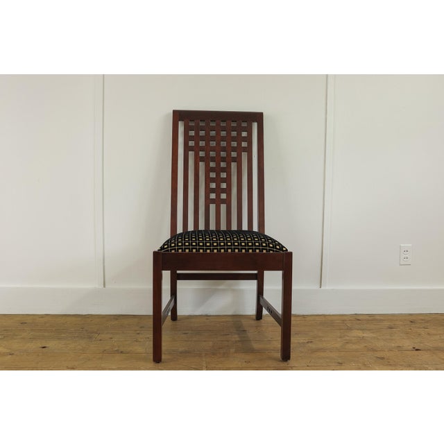 Early 21st Century Set of 4 Stickley Cherry Dining Chairs - Mackintosh Style (Made in America) For Sale - Image 5 of 7