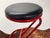 Postmodern 1980s Pair of Post Modern Bar Stools in Red & Black For Sale - Image 3 of 9