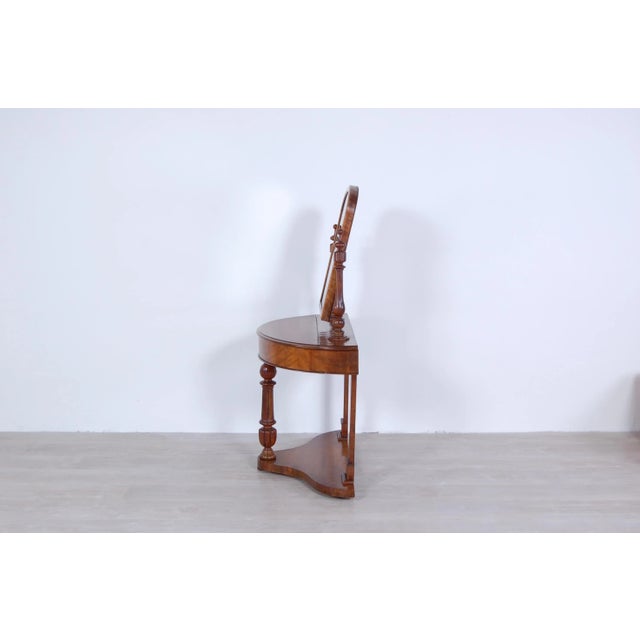 Wood Antique Walnut Dressing Table For Sale - Image 7 of 18