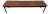 Mid-Century Modern Elongated Rectangular Walnut Coffee Table For Sale