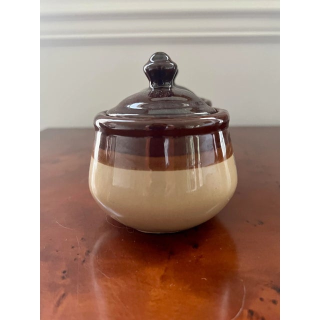 Mid-Century Modern Vintage French Butter and Jam Crock For Sale - Image 3 of 8