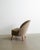 A very rare and iconic swedish asymmetrical mid century modern armchair in newly upholstered brown / green velvet fabric...