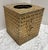 Vintage Midcentury 1960s Brass Textured Tissue Box Cover For Sale - Image 4 of 8