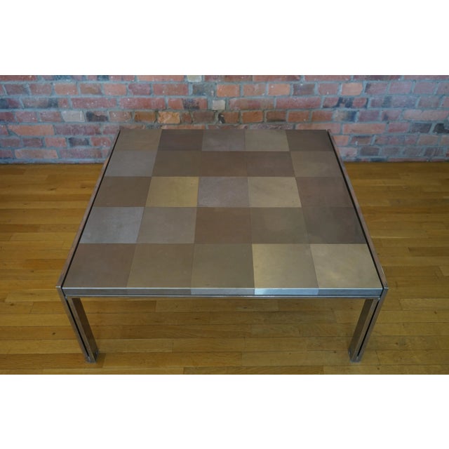 Silver Coffee Table by Ross Littell for ICF De Padova, 1970s For Sale - Image 8 of 8