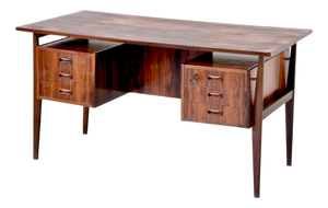 Mid-Century Modern Danish Executive Desk in Teak